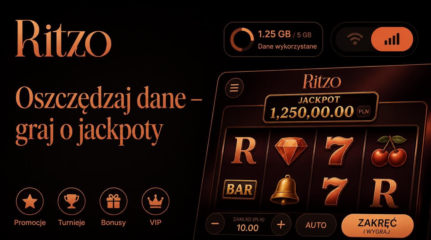 Slot z jackpotem obok wyświetlacza zużycia danych i ikon Wi-Fi/mobilne